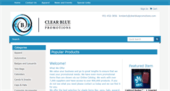 Desktop Screenshot of clearbluepromotions.com